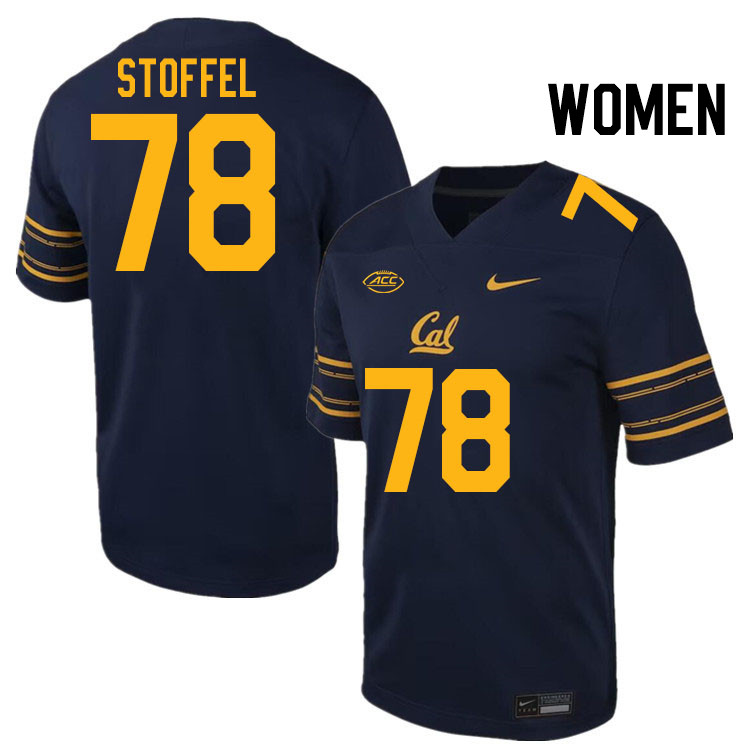 Women #78 Victor Stoffel California Golden Bears ACC Conference College Football Jerseys Stitched Sa